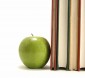 Books and apple